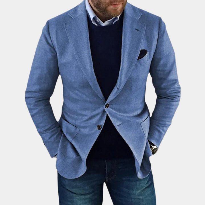 Blazer Moderno De Dos Botones Para Hombre | Mangas Largas