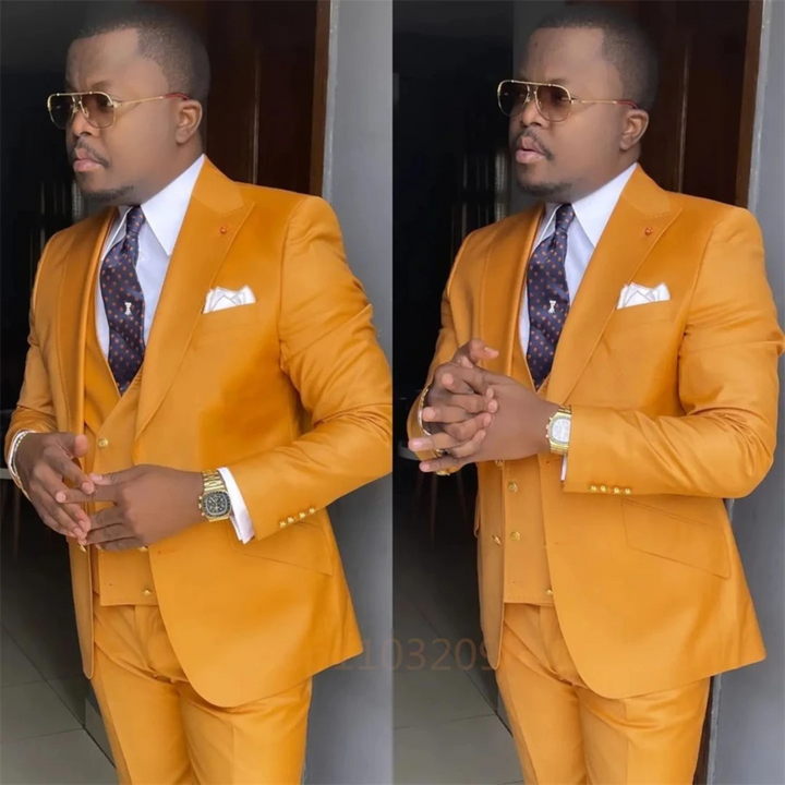 Traje De Invitado De Boda Corte Ajustado Para Hombre | Tres Piezas