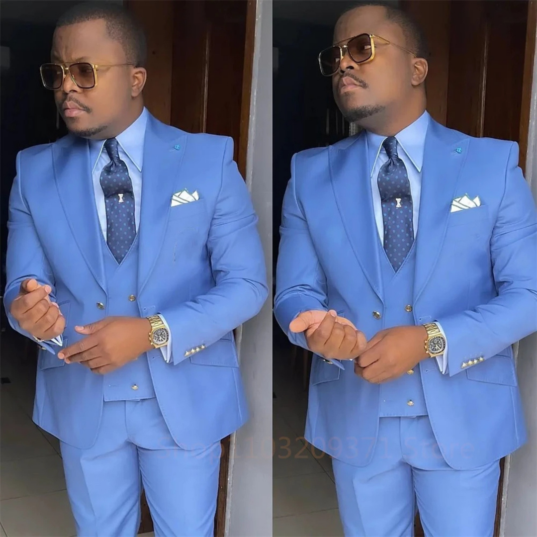 Traje De Invitado De Boda Corte Ajustado Para Hombre | Tres Piezas