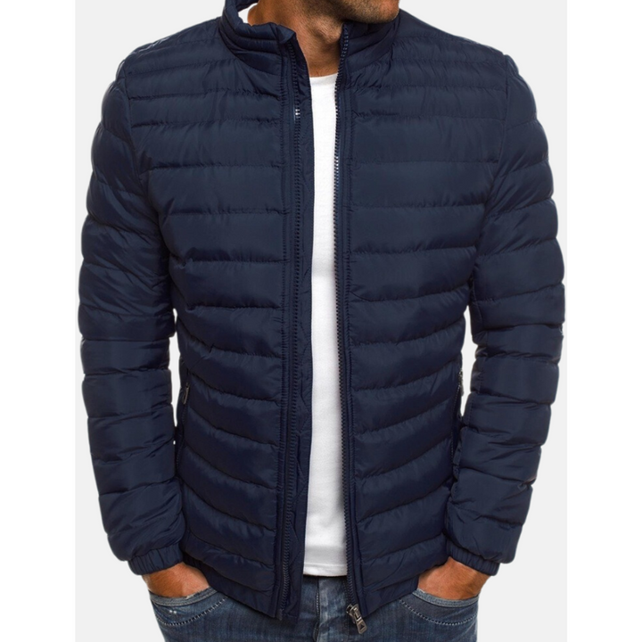 Chaqueta Acolchada Para Hombre | Cremallera Frontal