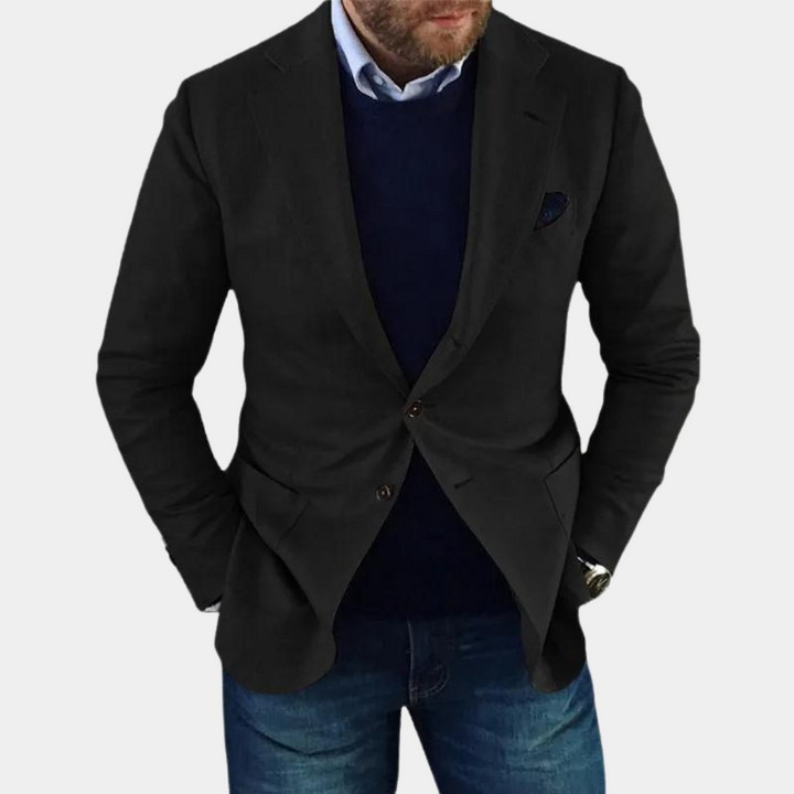Blazer Moderno De Dos Botones Para Hombre | Mangas Largas