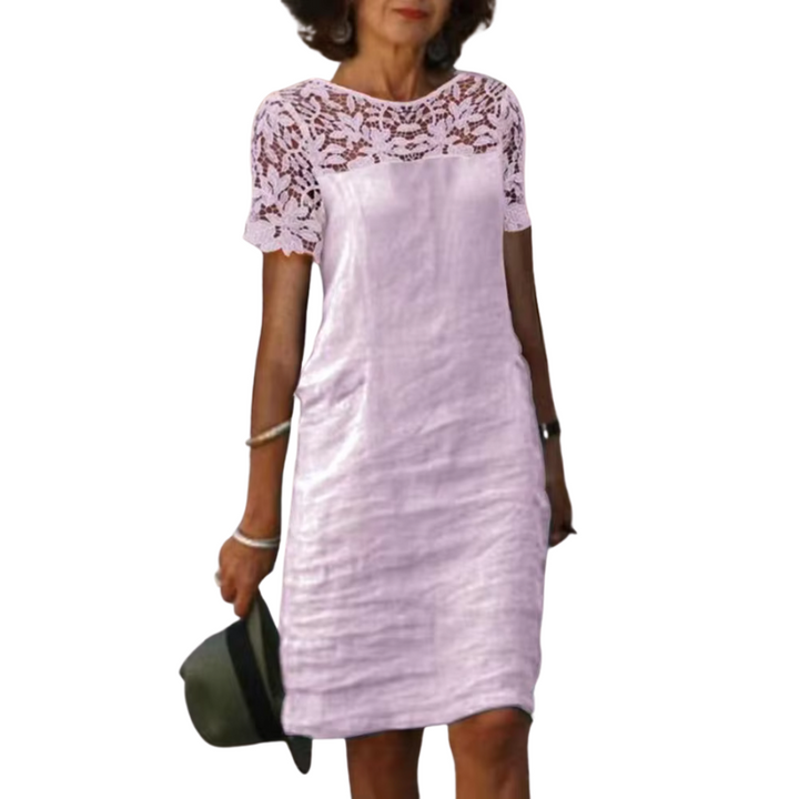 Elegancka sukienka damska z krótkim rękawem | Mini
