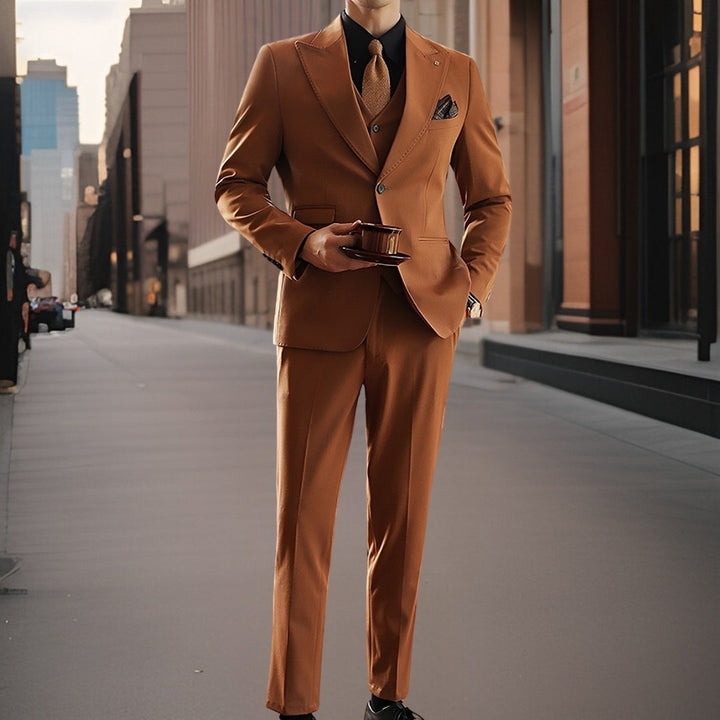 Traje De Invitado De Boda Corte Ajustado Para Hombre | Tres Piezas