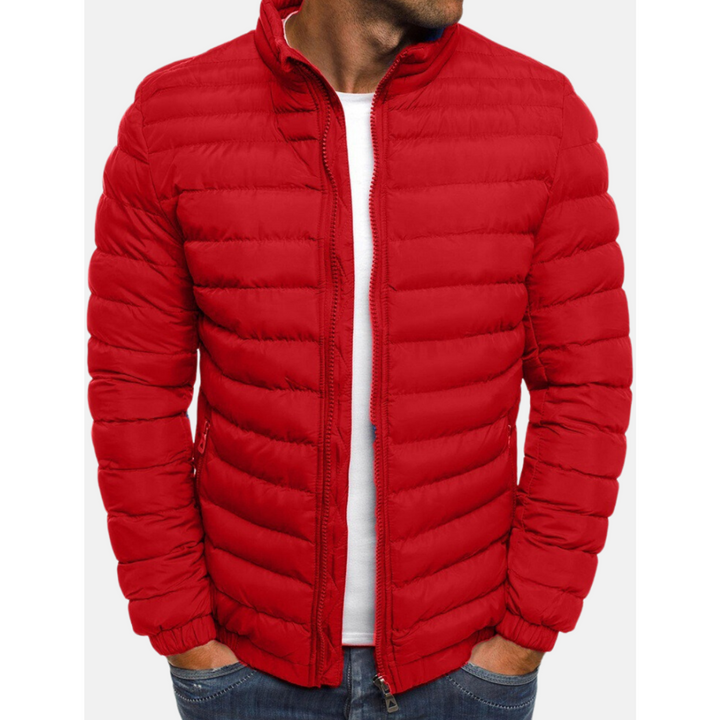 Chaqueta Acolchada Para Hombre | Cremallera Frontal