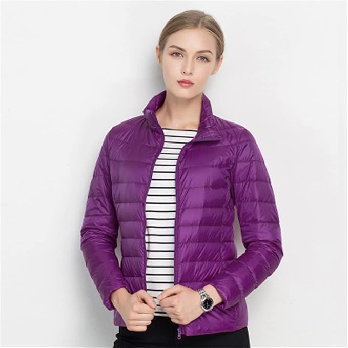 Chaqueta De Manga Larga Con Cremallera Para Mujer | Abrigada