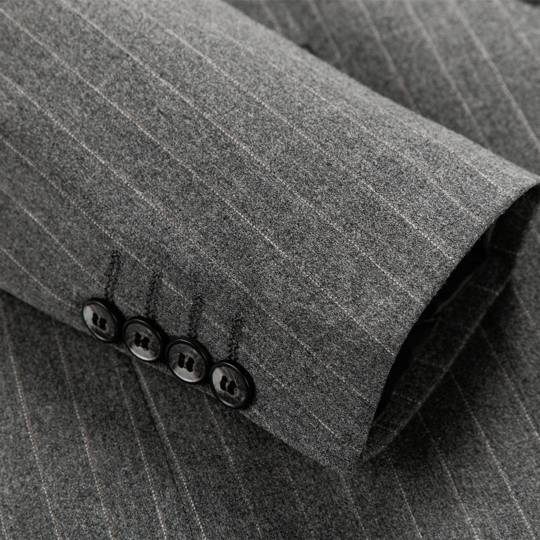 Traje Para Invitado De Boda ajustado a rayas para hombre | Clásico