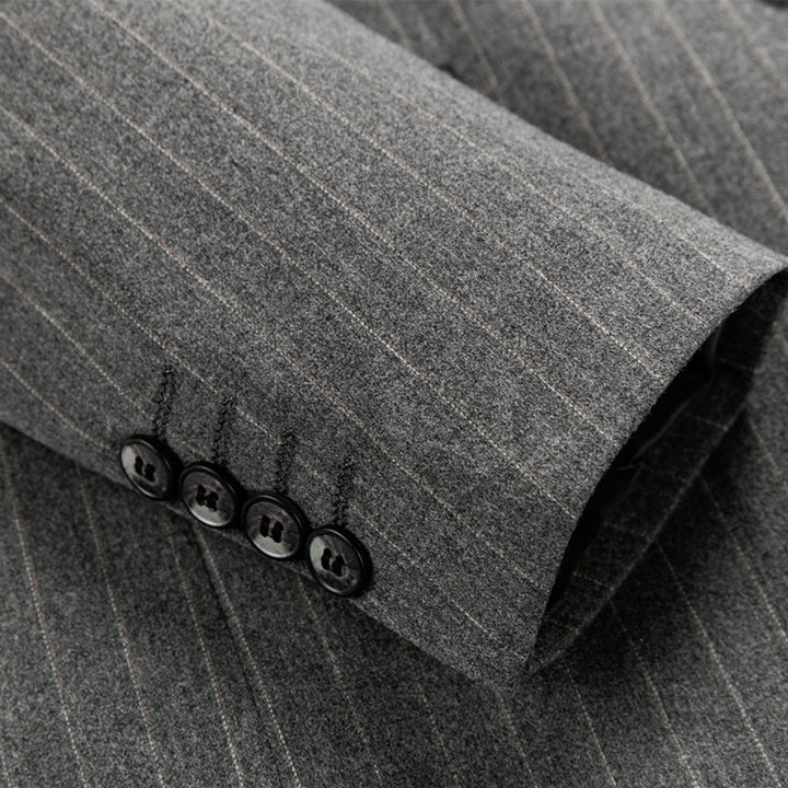 Traje Para Invitado De Boda ajustado a rayas para hombre | Clásico