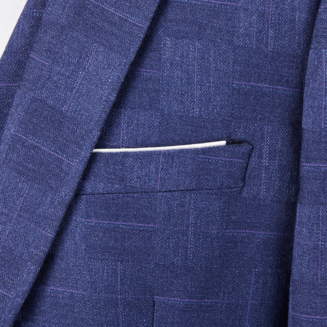 Traje Para Invitado De Boda moderno de tres piezas para hombre | Corte ajustado