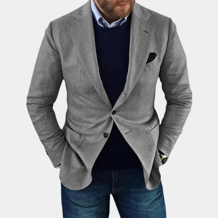 Blazer Moderno De Dos Botones Para Hombre | Mangas Largas