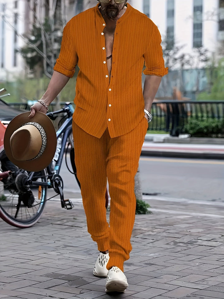 Conjunto De Dos Piezas De Corte Ajustado Para Hombre | Informal