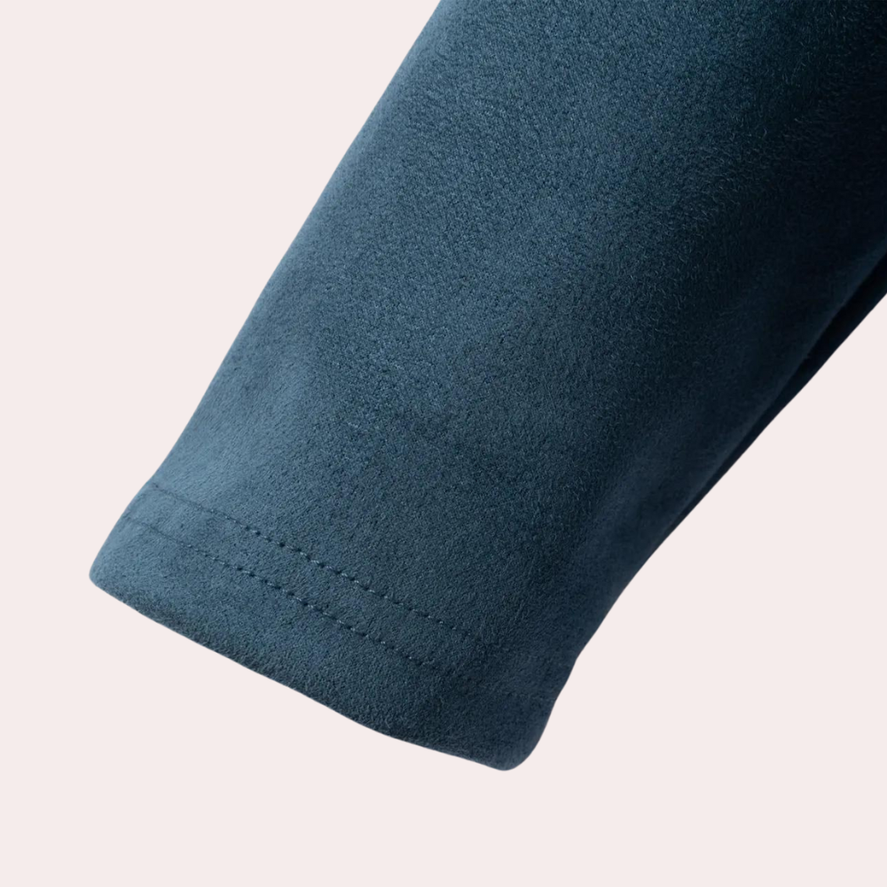 Jersey De Manga Larga Con Media Cremallera Para Hombre | Cuello Alto