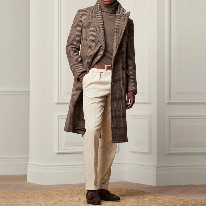 Pantalón Plisado Clásico De Hombre | Cintura Alta