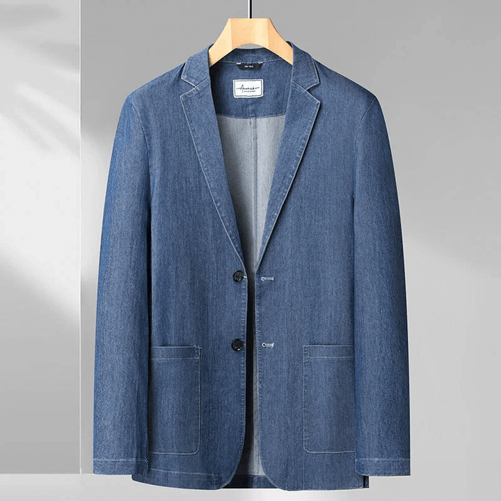 Chaqueta Blazer Informal Azul Para Hombre | Manga Larga