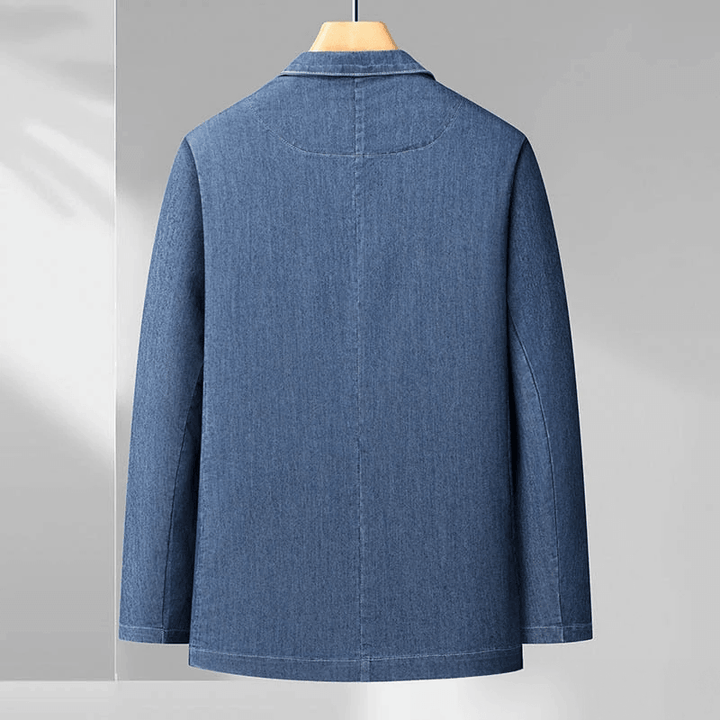 Chaqueta Blazer Informal Azul Para Hombre | Manga Larga