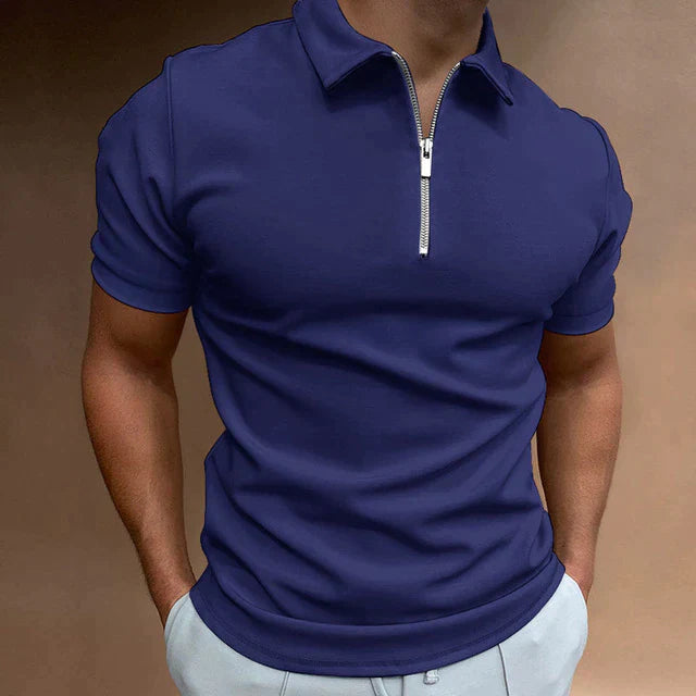 Polo De Media Cremallera Para Hombre | Corte Ajustado