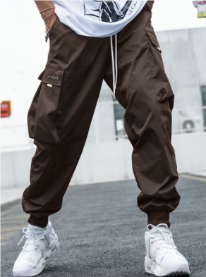 Pantalones Cargo Con Cordón Para Hombre | Joggers