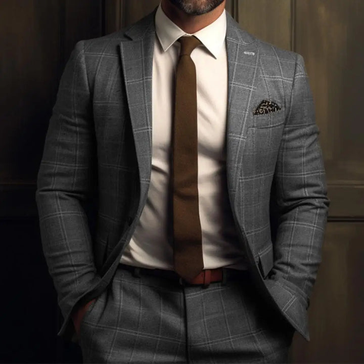 Chaqueta Blazer De Cuadros Para Hombre | Informal