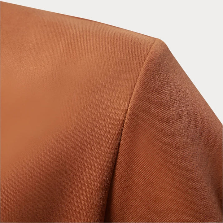 Jersey De Cuello Alto Para Hombre Con Cremallera Hasta El Pecho | Mangas Largas