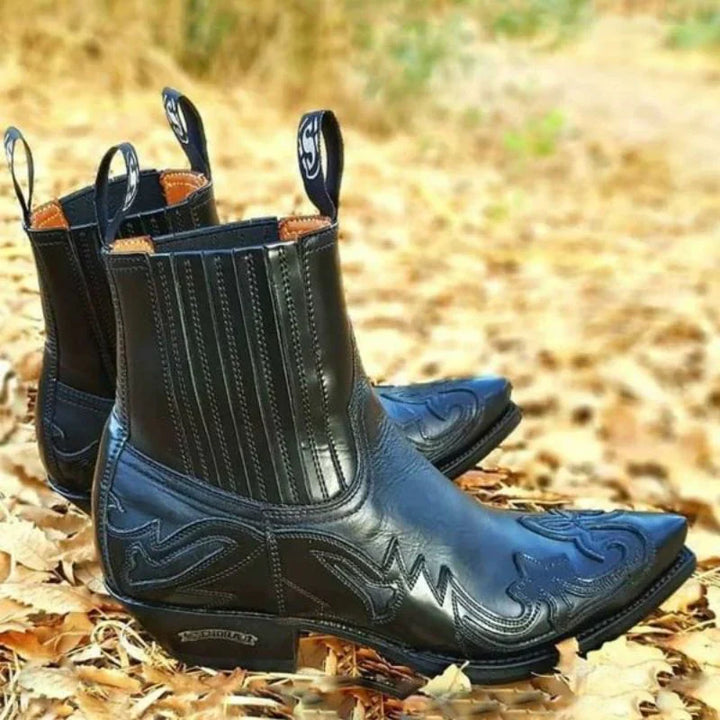 Botas Vaqueras Sin Cordones Para Hombre | Hasta El Tobillo