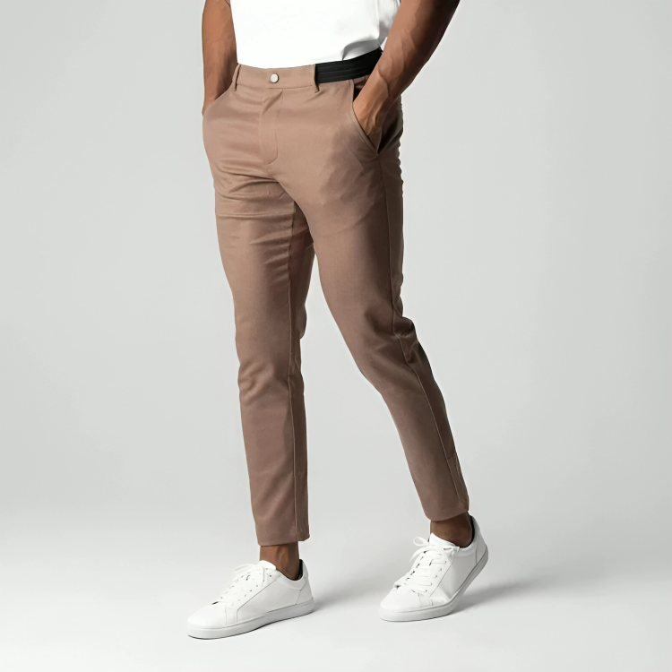 Pantalones Tobilleros Informal Corte Ajustado Para Hombre | Moderno