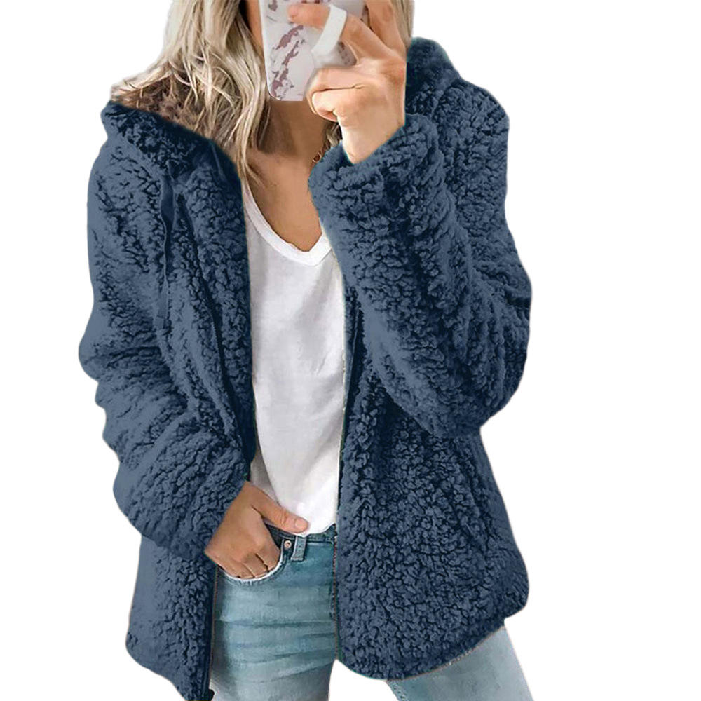 Chaqueta Informal Con Capucha Para Mujer | Cálida