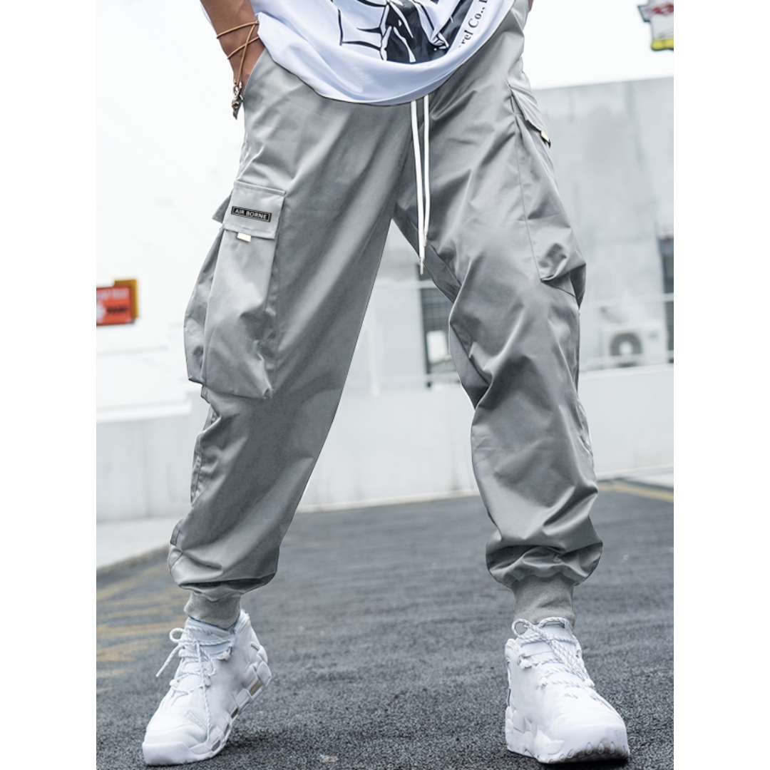 Pantalones Cargo Con Cordón Para Hombre | Joggers
