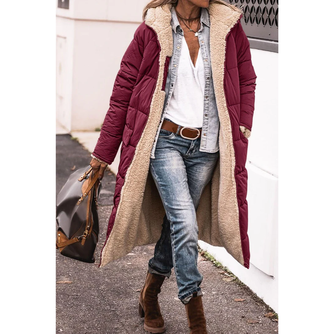 Abrigo Acolchada De Invierno Para Mujer | Largo