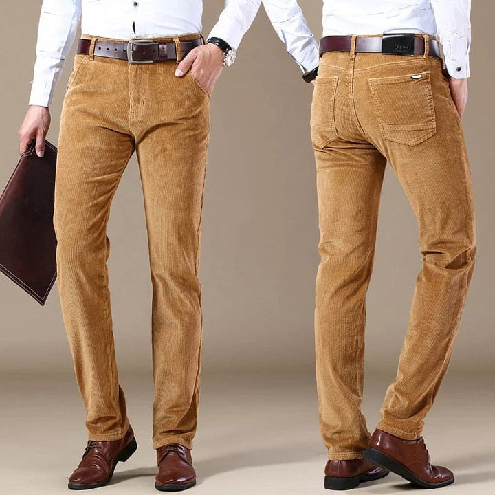 Pantalones Casuales Clásicos de Corte Ajustado para Hombre | Estilosos