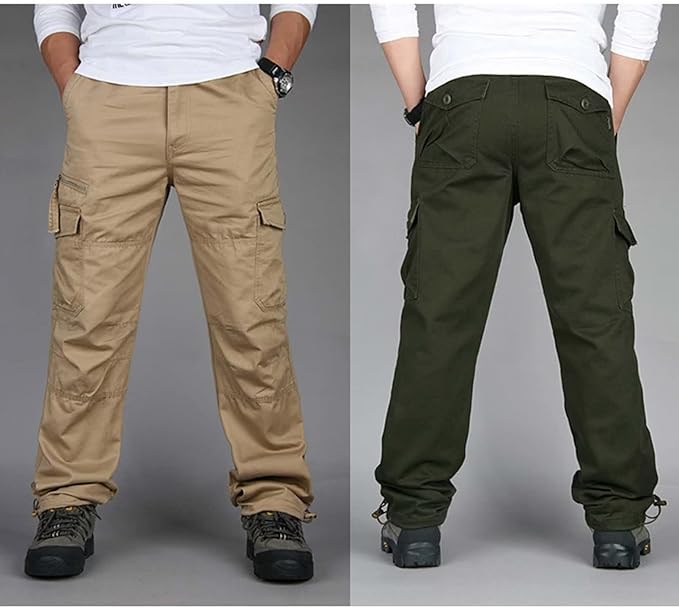Pantalones Cargo Casuales Para Hombre | Múltiples Bolsillos