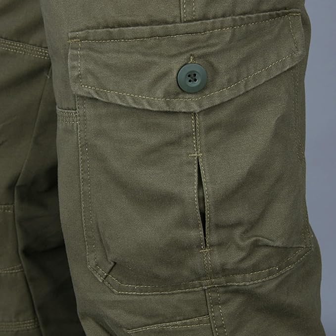 Pantalones Cargo Casuales Para Hombre | Múltiples Bolsillos
