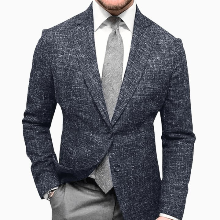 Klasyczna marynarka biznesowa dla mężczyzn | Zapinana na guziki