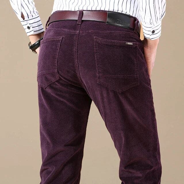 Pantalones Casuales Clásicos de Corte Ajustado para Hombre | Estilosos