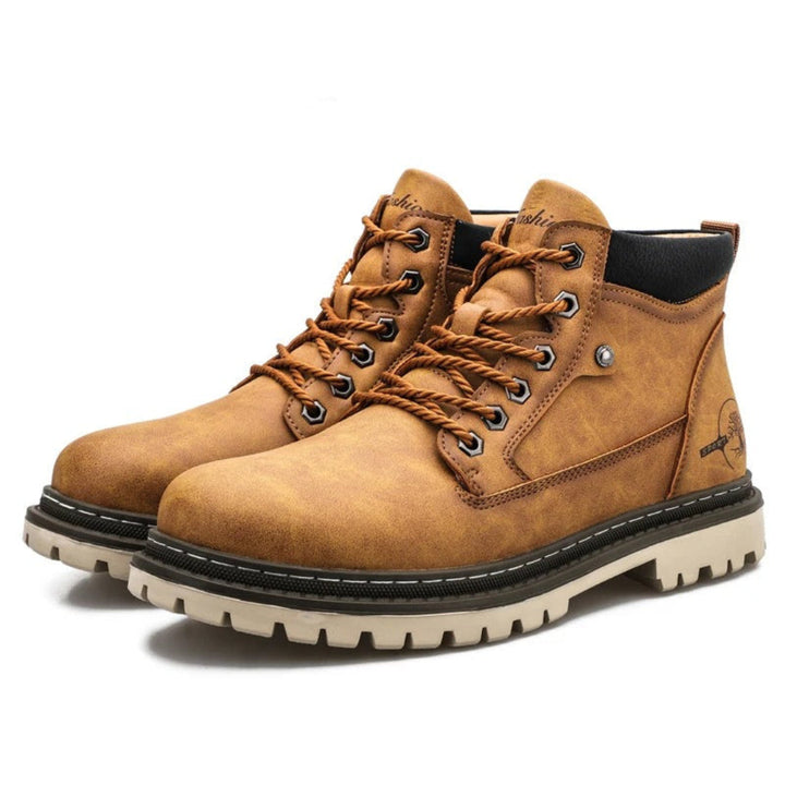 Botas Casuales Con Cordones Para Hombre | Puntera Redonda