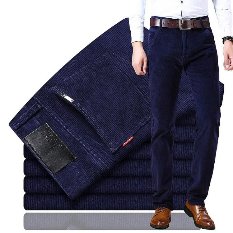 Pantalones Casuales Clásicos de Corte Ajustado para Hombre | Estilosos