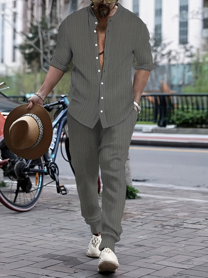 Conjunto De Dos Piezas De Corte Ajustado Para Hombre | Informal