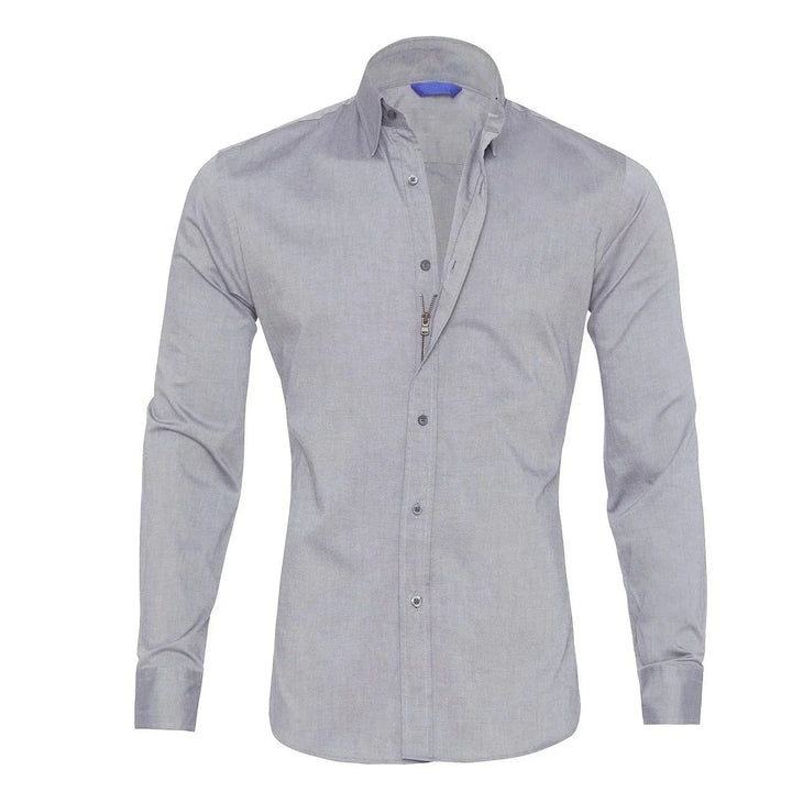 Camisa Informal Corte Ajustado Para Hombre | Manga Larga