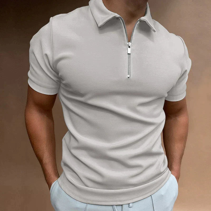 Polo De Media Cremallera Para Hombre | Corte Ajustado
