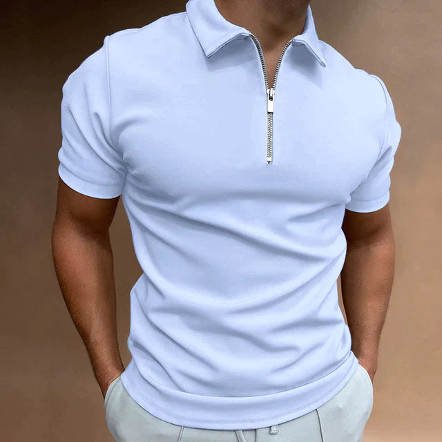 Polo De Media Cremallera Para Hombre | Corte Ajustado