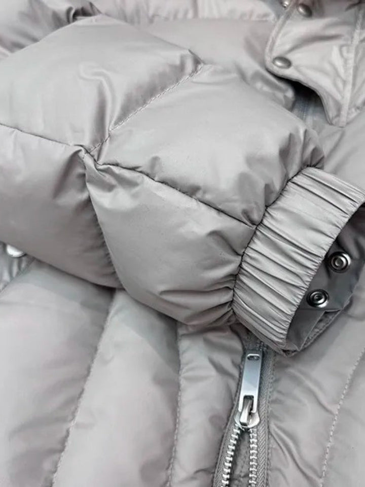 Chaqueta Acolchada De Invierno Extragrande Con Capucha Para Hombre | Cálida