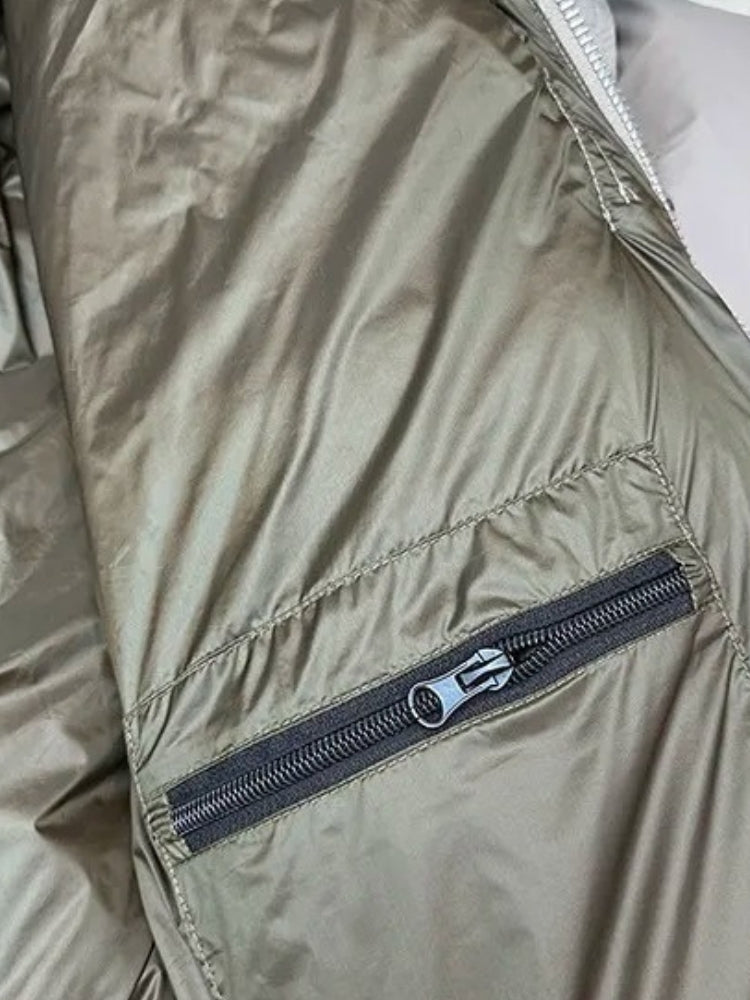 Chaqueta Acolchada De Invierno Extragrande Con Capucha Para Hombre | Cálida