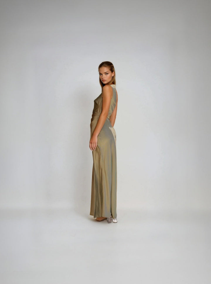 Vestido De Noche De Un Hombro Para Mujer | Maxi