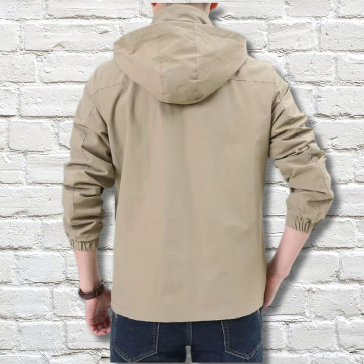 Chaqueta Con Cremallera Para Hombre | Cuello Alto