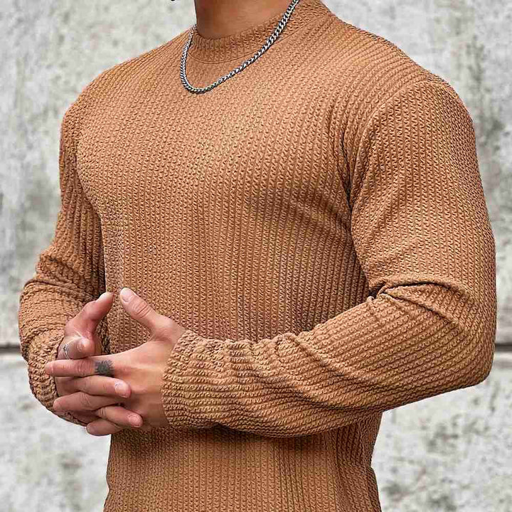 Jersey De Punto Oversize Para Hombre | Cuello Redondo