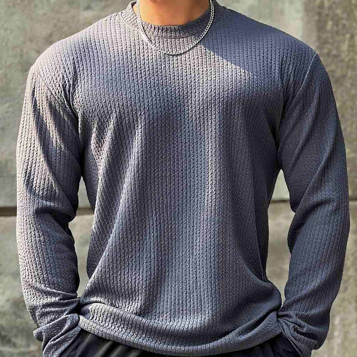 Jersey De Punto Oversize Para Hombre | Cuello Redondo