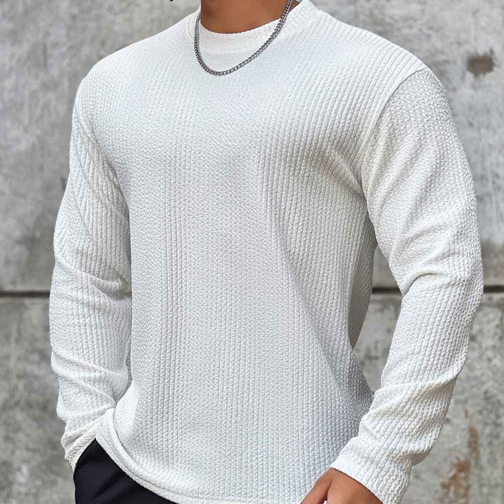 Jersey De Punto Oversize Para Hombre | Cuello Redondo