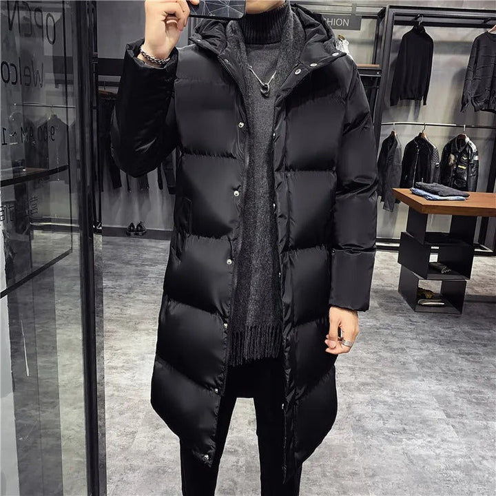 Chaqueta De Invierno De Manga Larga Para Hombre | Cuello alto