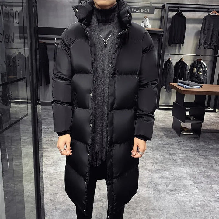 Chaqueta De Invierno De Manga Larga Para Hombre | Cuello alto