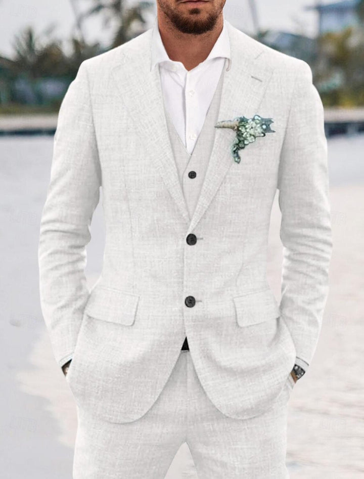 Traje Para Invitado De Boda de tres piezas Corte Ajustado para hombre | Formal